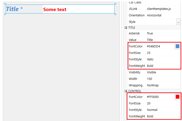 More properties for fields and Kendo Date and Time pickers for dates
