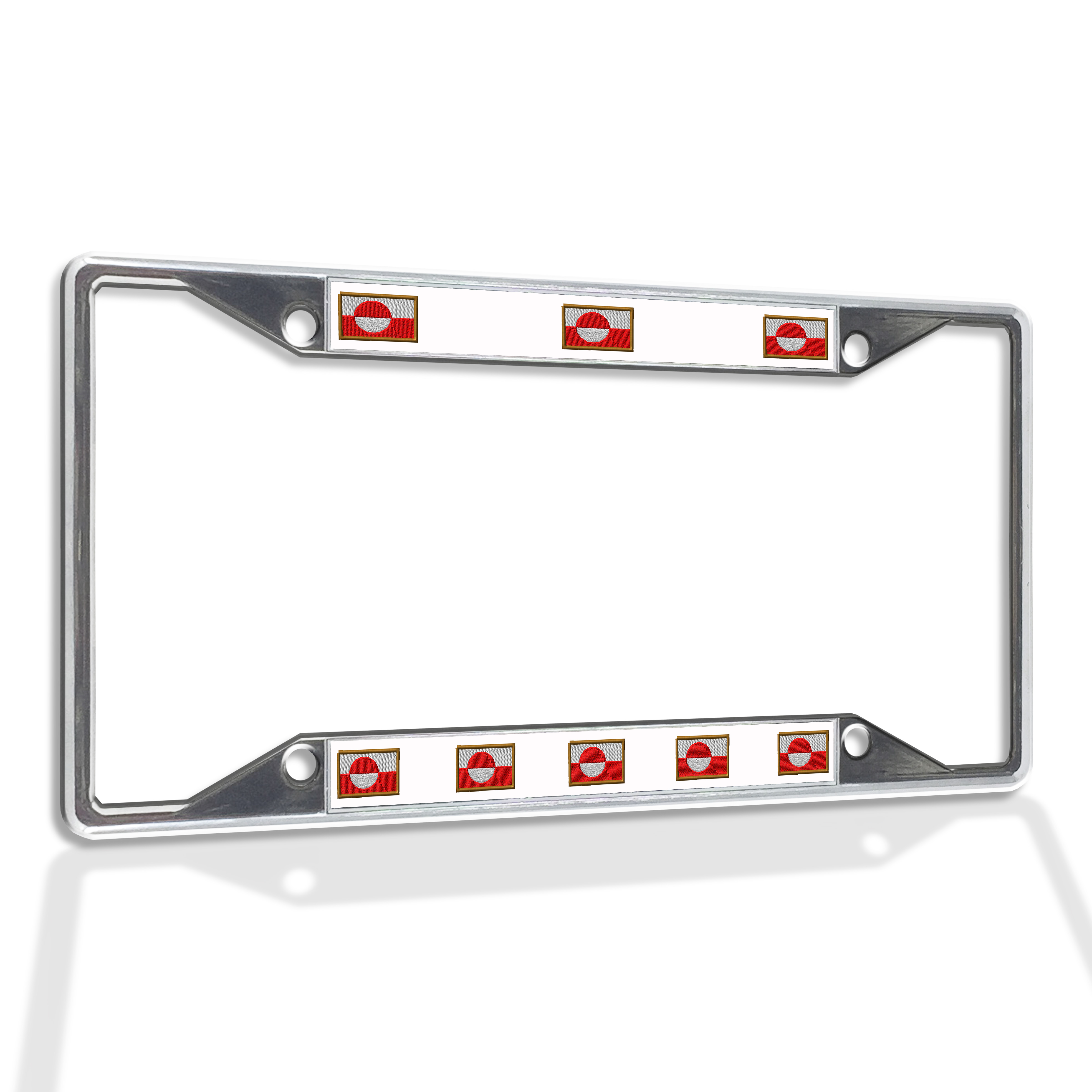 Metal License Plate Frame Vinyl Insert Greenland Weatherproof Car Accessories eBay