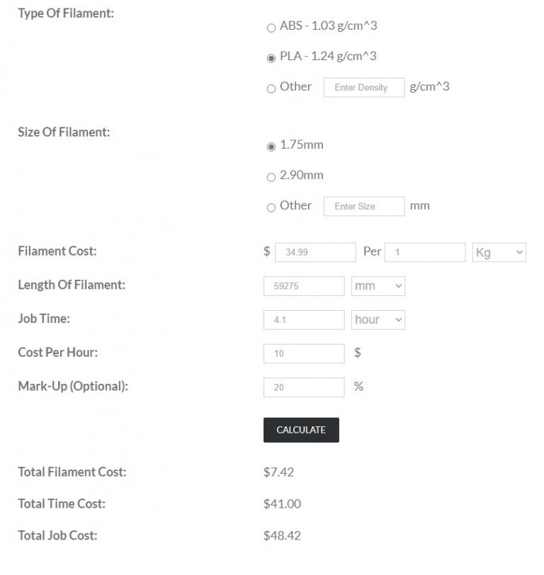 3D Printing Costs SPFX UNLIMITED