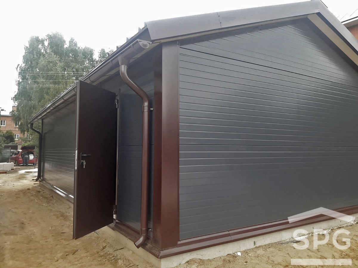 Гараж на одну машину 5,5 х 10 м. (165) SPgarage Гаражи