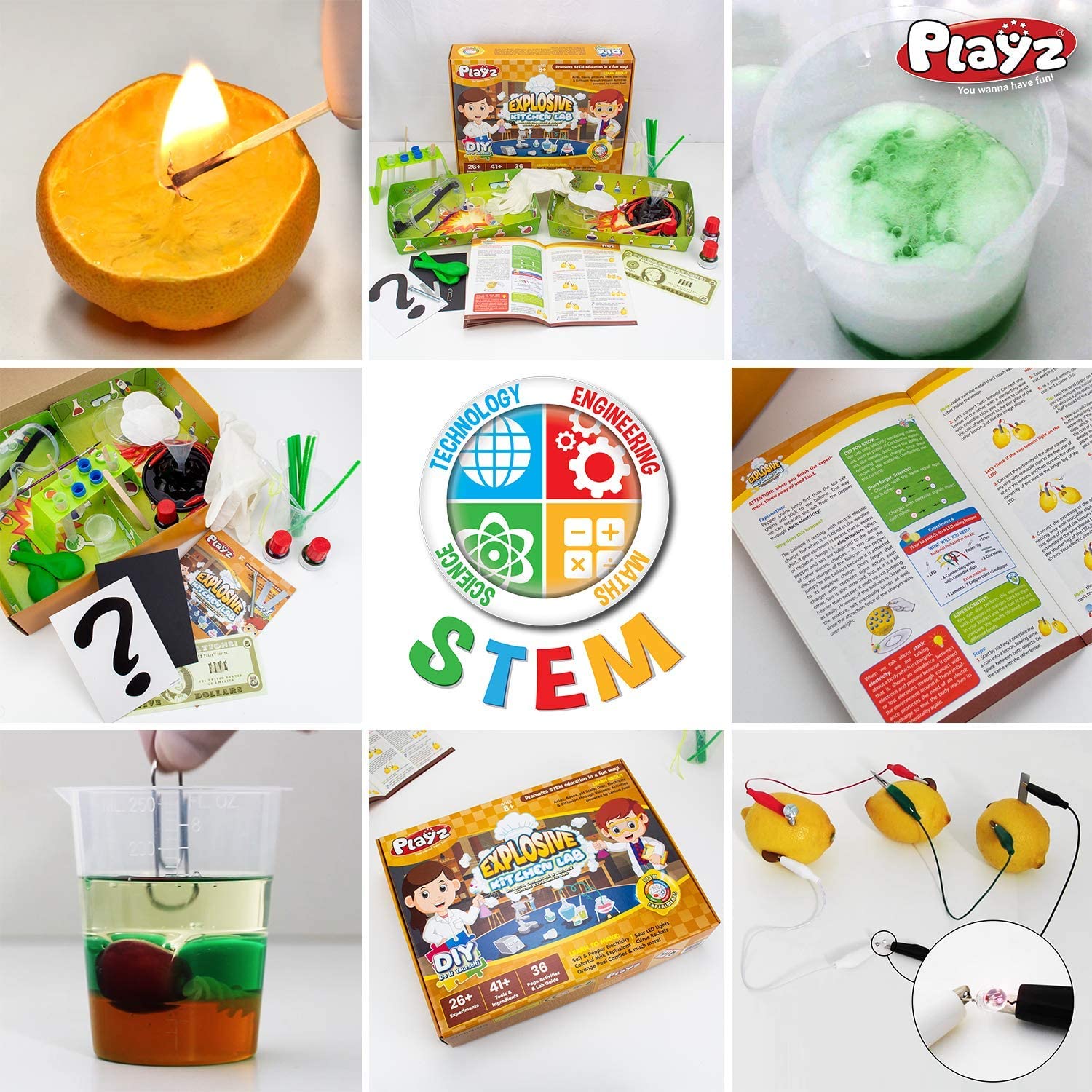 Kitchen Science Playz Explosive Kitchen Lab 26+ Physics, Chemistry