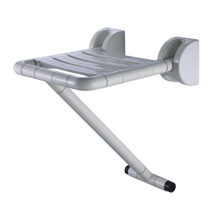 White Nylon Foldable Shower Seat Sphygiene.co.uk