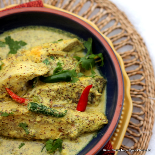 Flounder in a Bengali Mustard Sauce Shorshe Flounder