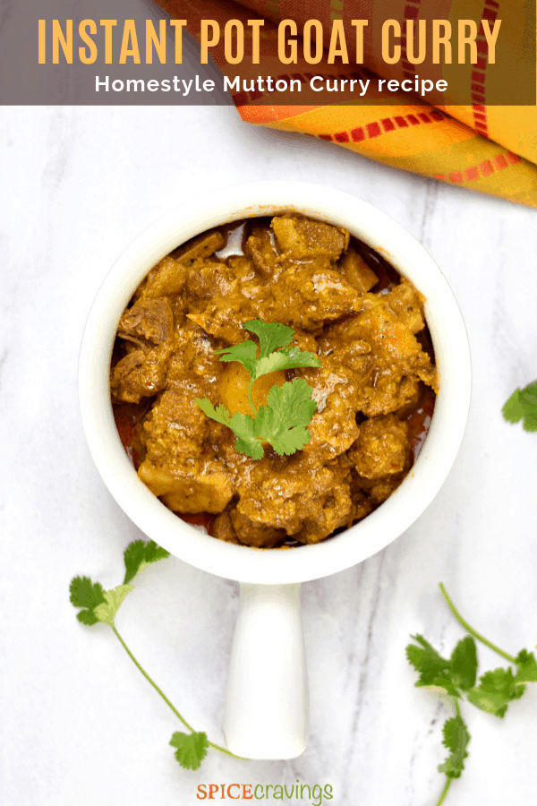 Instant Pot Goat Curry Mutton Curry Spice Cravings