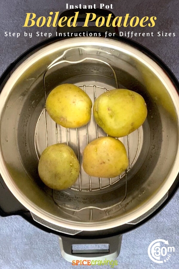 Instant Pot Boiled Potatoes (Russet, Gold, Red, Baby