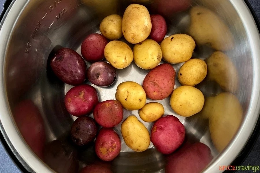 Instant Pot Boiled Potatoes (Russet, Gold, Red, Baby) Spice Cravings