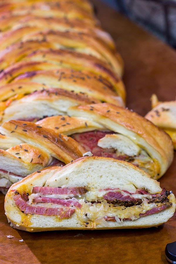 Braided Reuben Bread Fun twist literally on a