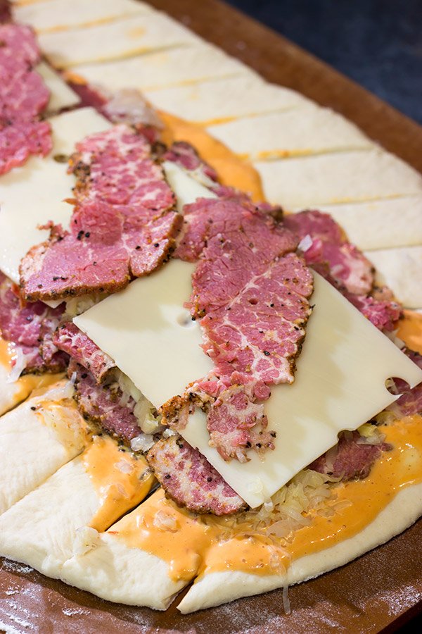 Braided Reuben Bread Fun twist literally on a