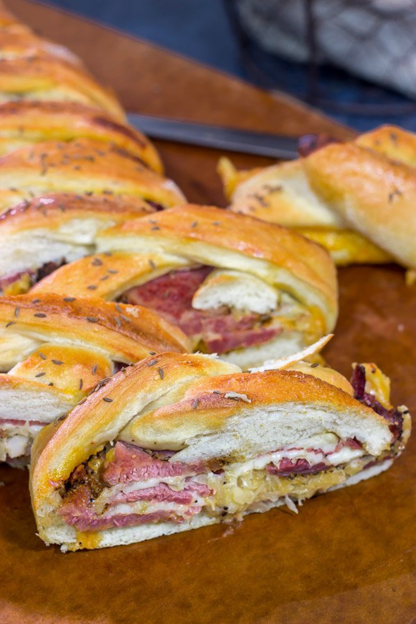 Braided Reuben Bread Fun twist literally on a