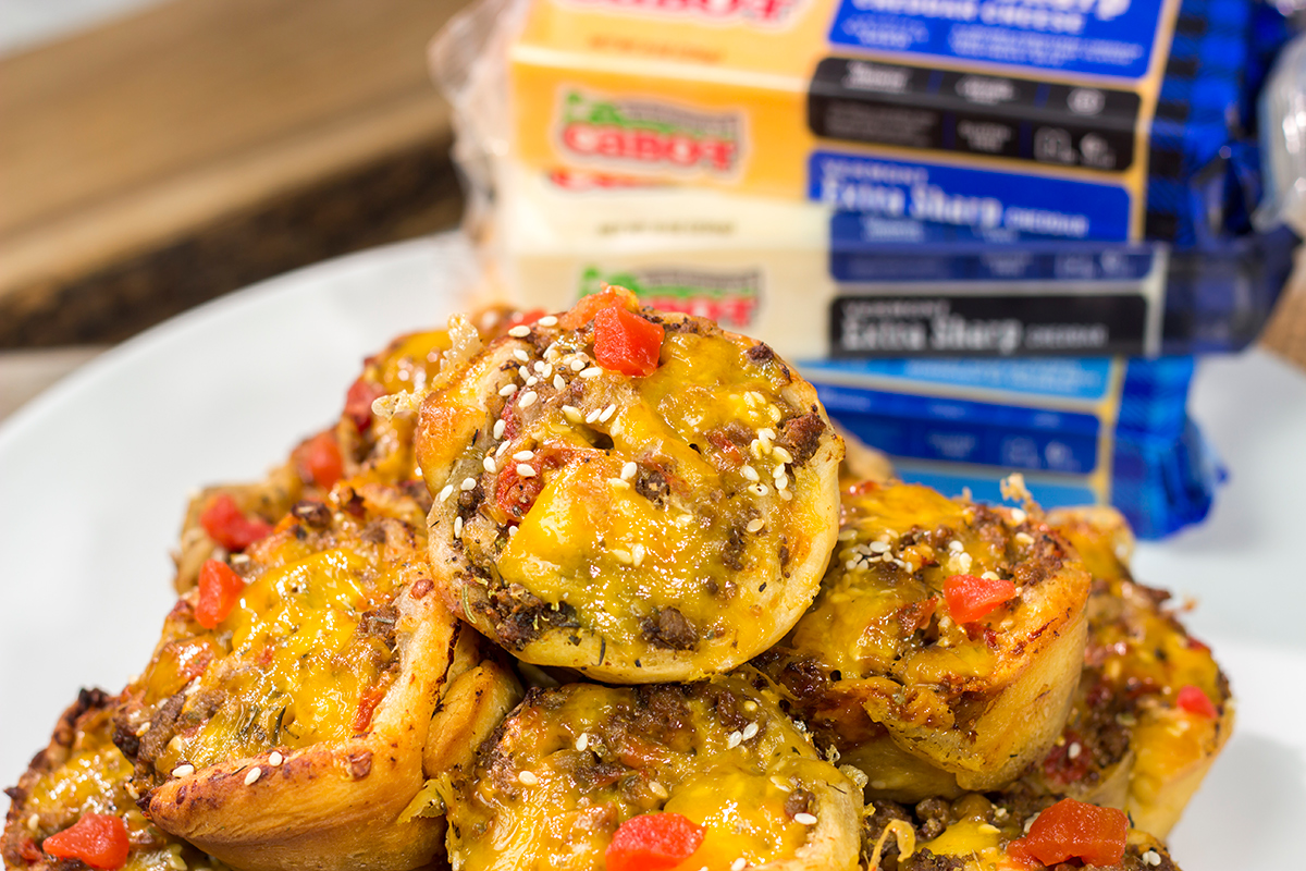 Cheeseburger Pinwheels Spicedblog
