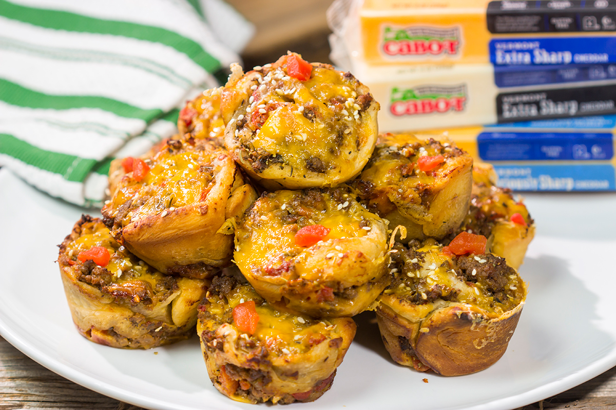 Cheeseburger Pinwheels Spicedblog