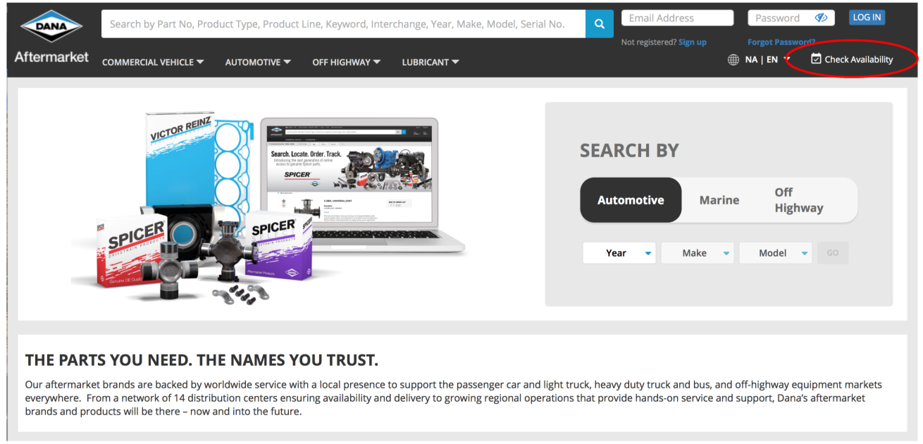 Spicer Parts Availability Spicer Parts