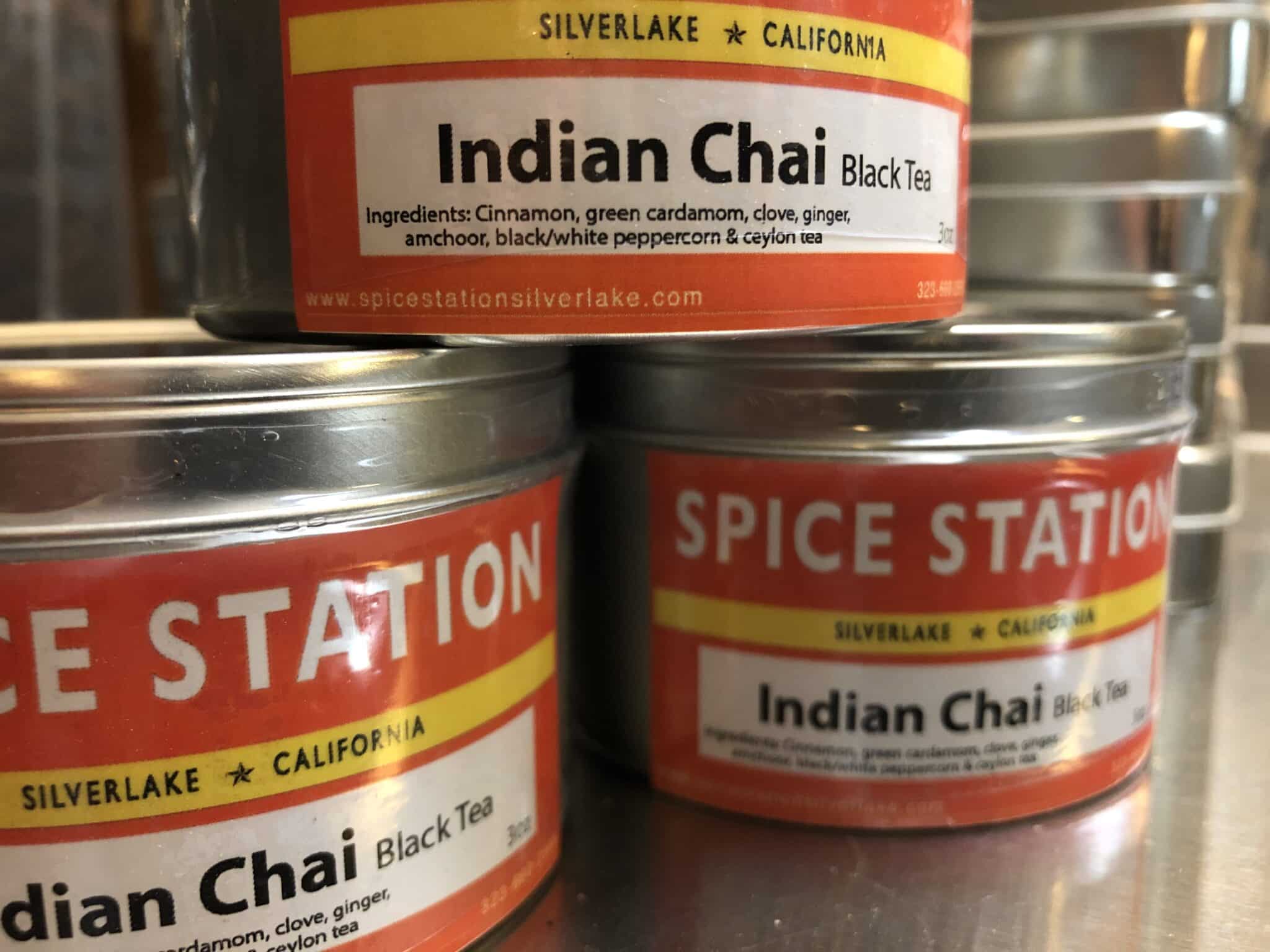 Indian Chai black tea 3oz prepackaged tin Spice Station