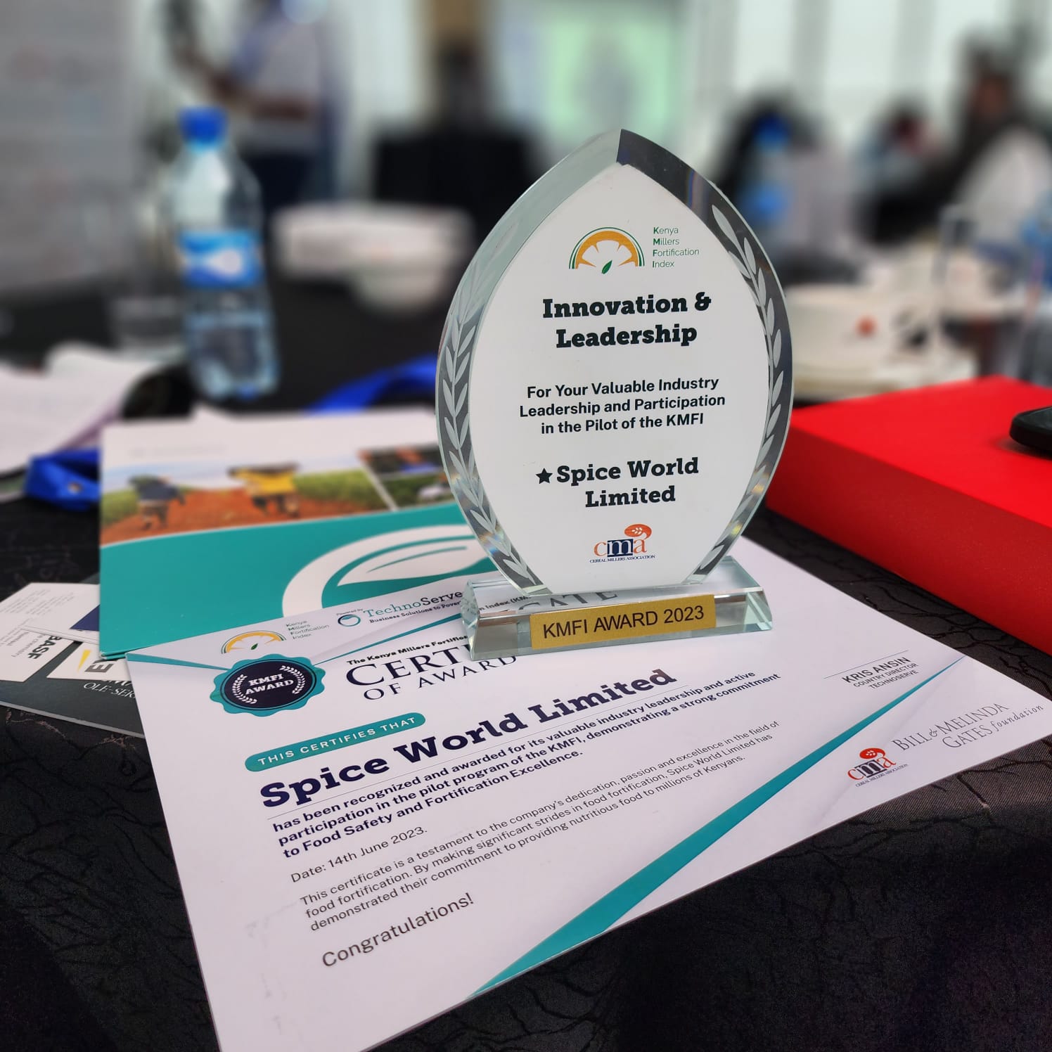 KMFI Innovation Award Spice World Limited