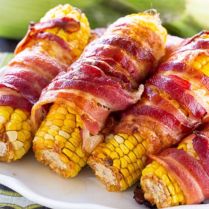 Spicy Bacon Wrapped Corn Spicy Southern Kitchen