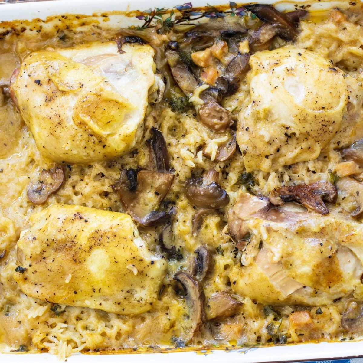 Baked Chicken and Rice with Bacon Spicy Southern Kitchen