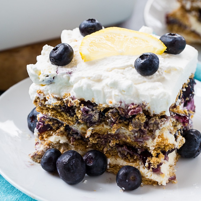 Blueberry Cheesecake Icebox Cake Spicy Southern Kitchen