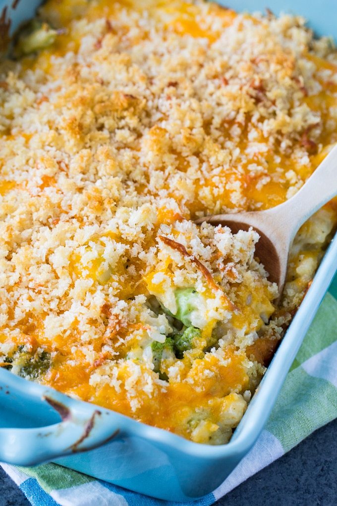 Cheesy Broccoli and Rice Casserole (from scratch) Spicy Southern Kitchen