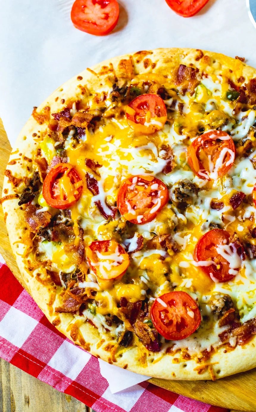Cheeseburger Pizza Spicy Southern Kitchen