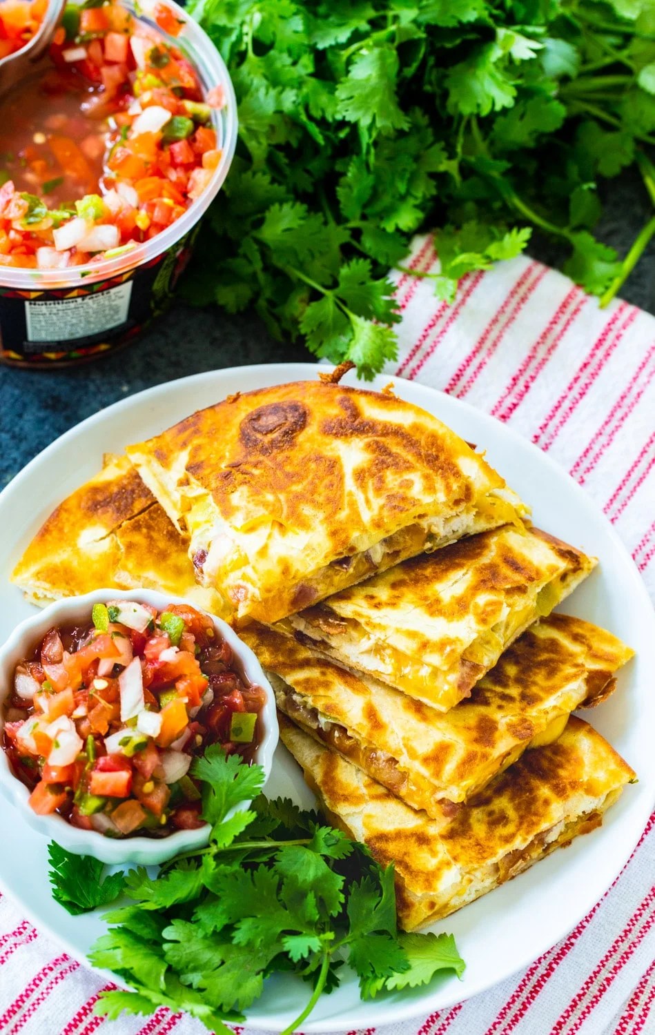 Chicken, Bacon and Ranch Quesadillas Spicy Southern Kitchen