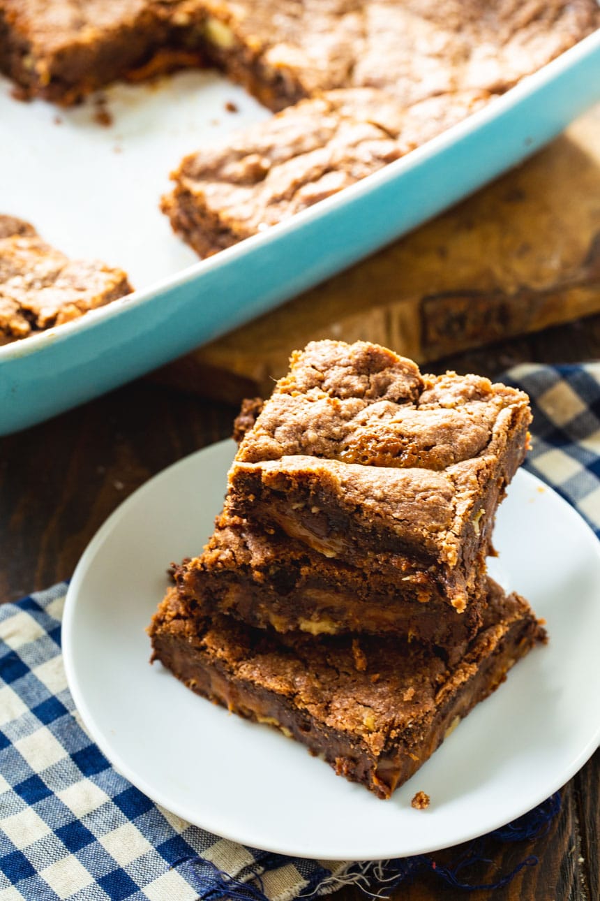 Easy Chocolate Caramel Bars Spicy Southern Kitchen