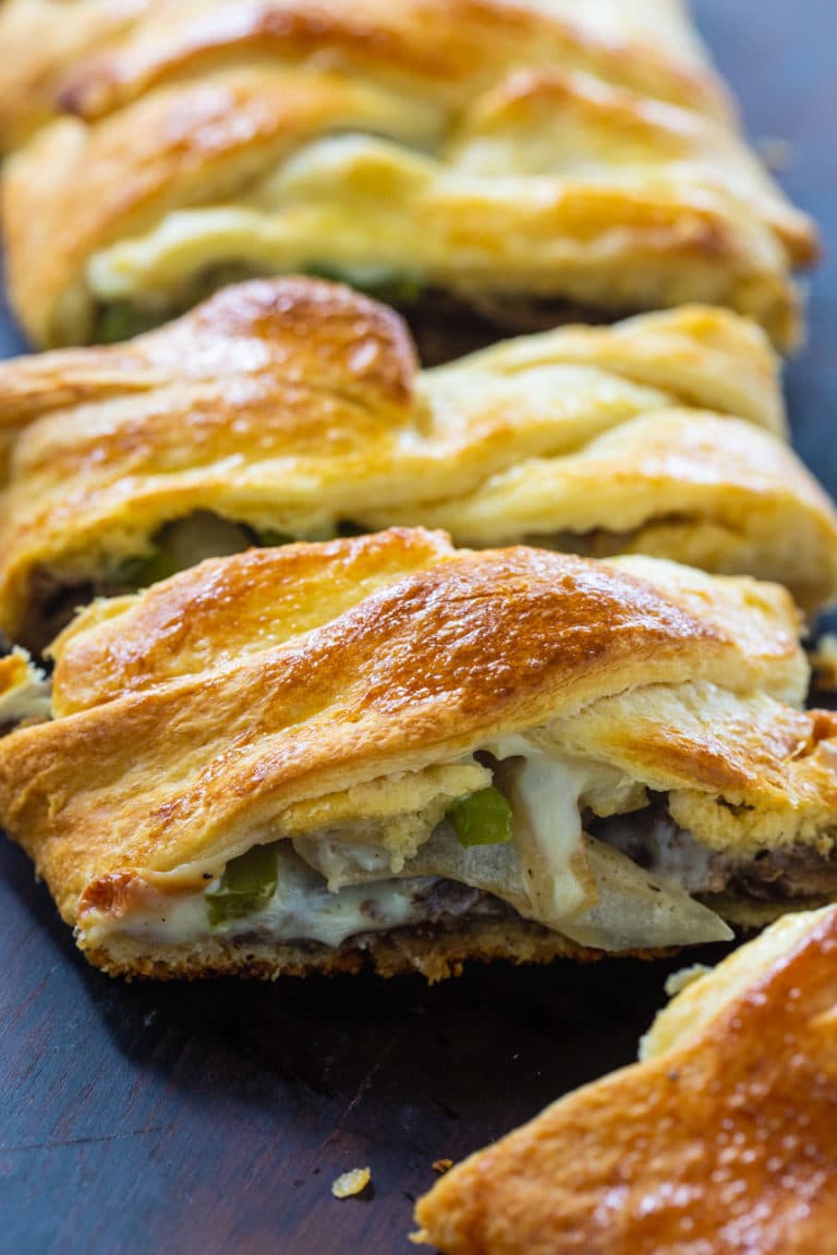 Cheesesteak Crescent Braid Spicy Southern Kitchen