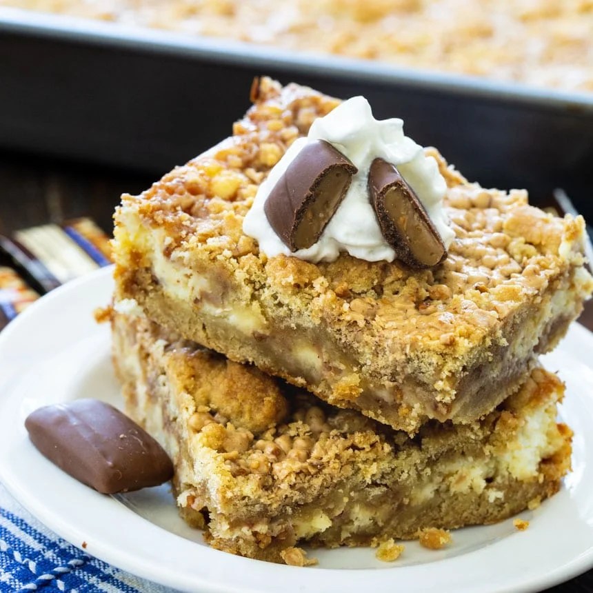 Toffee Cheesecake Bars Spicy Southern Kitchen