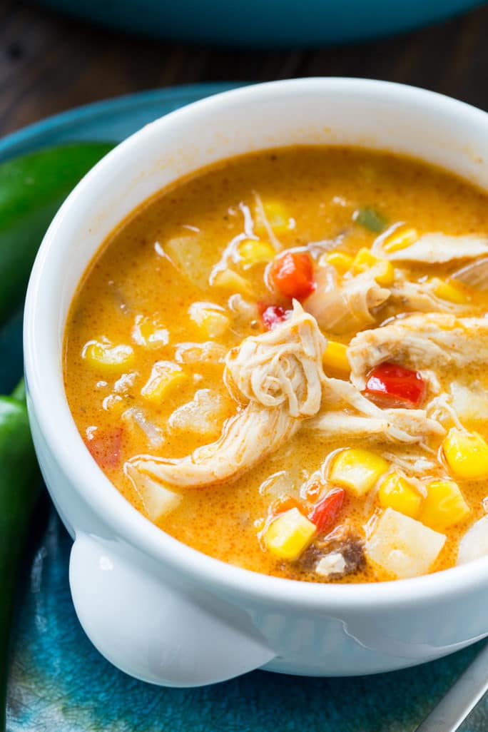 Spicy Chicken and Corn Chowder Spicy Southern Kitchen