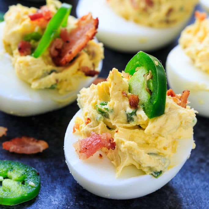 Jalapeno Popper Deviled Eggs Spicy Southern Kitchen