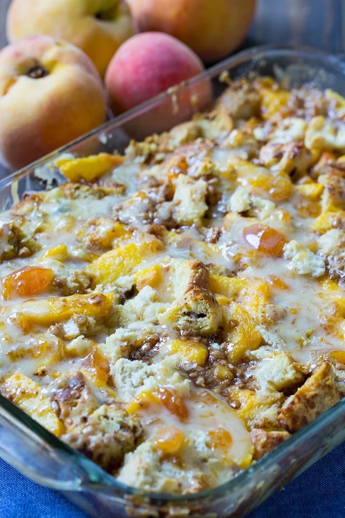 CinnamonPeach Bread Pudding Spicy Southern Kitchen