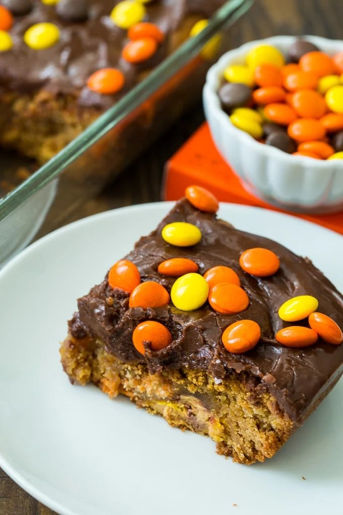 Reese's Pieces Peanut Butter Bars Spicy Southern Kitchen