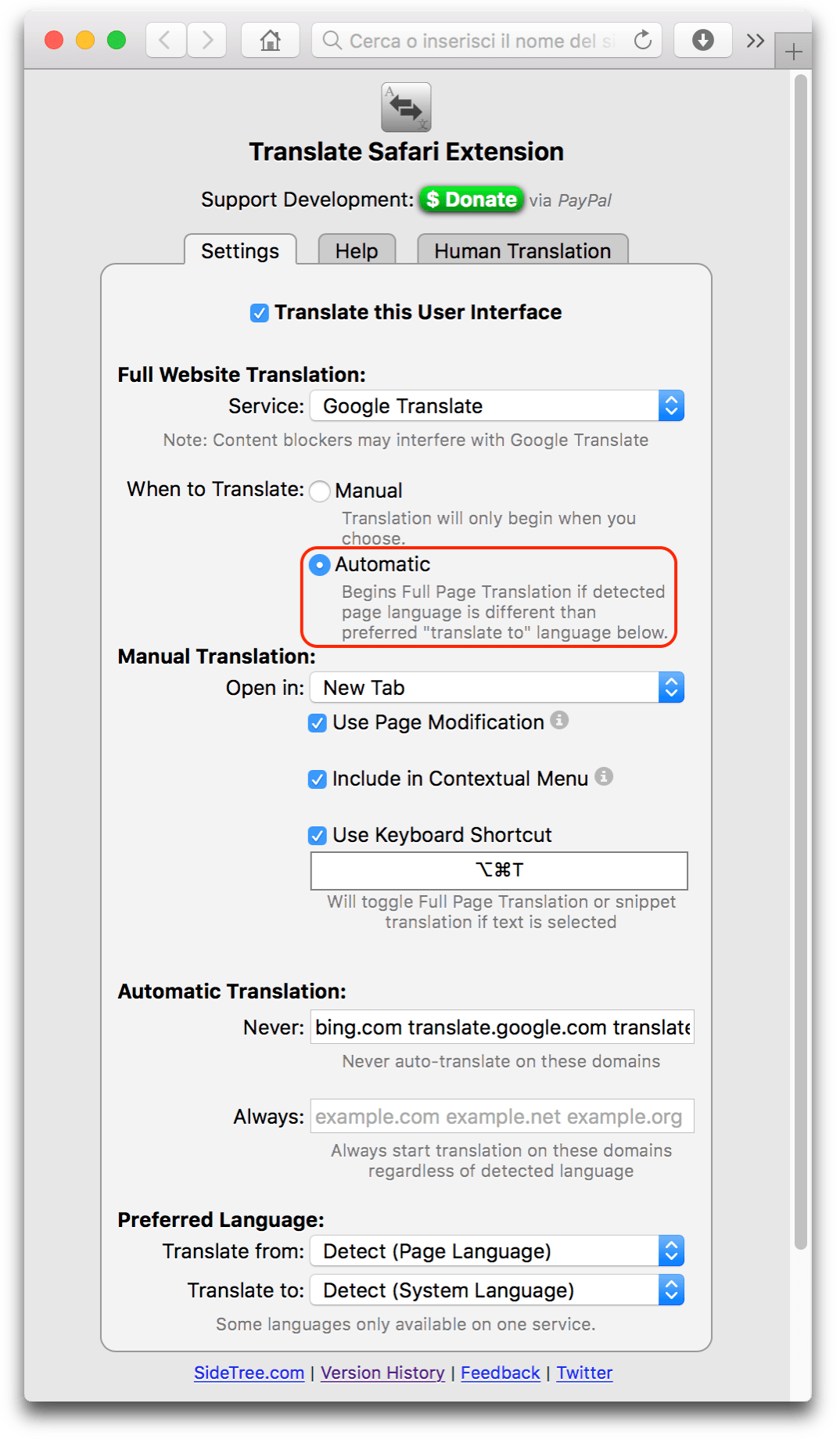 Disponibile Translate Safari Extension 2.0, la migliore utility per