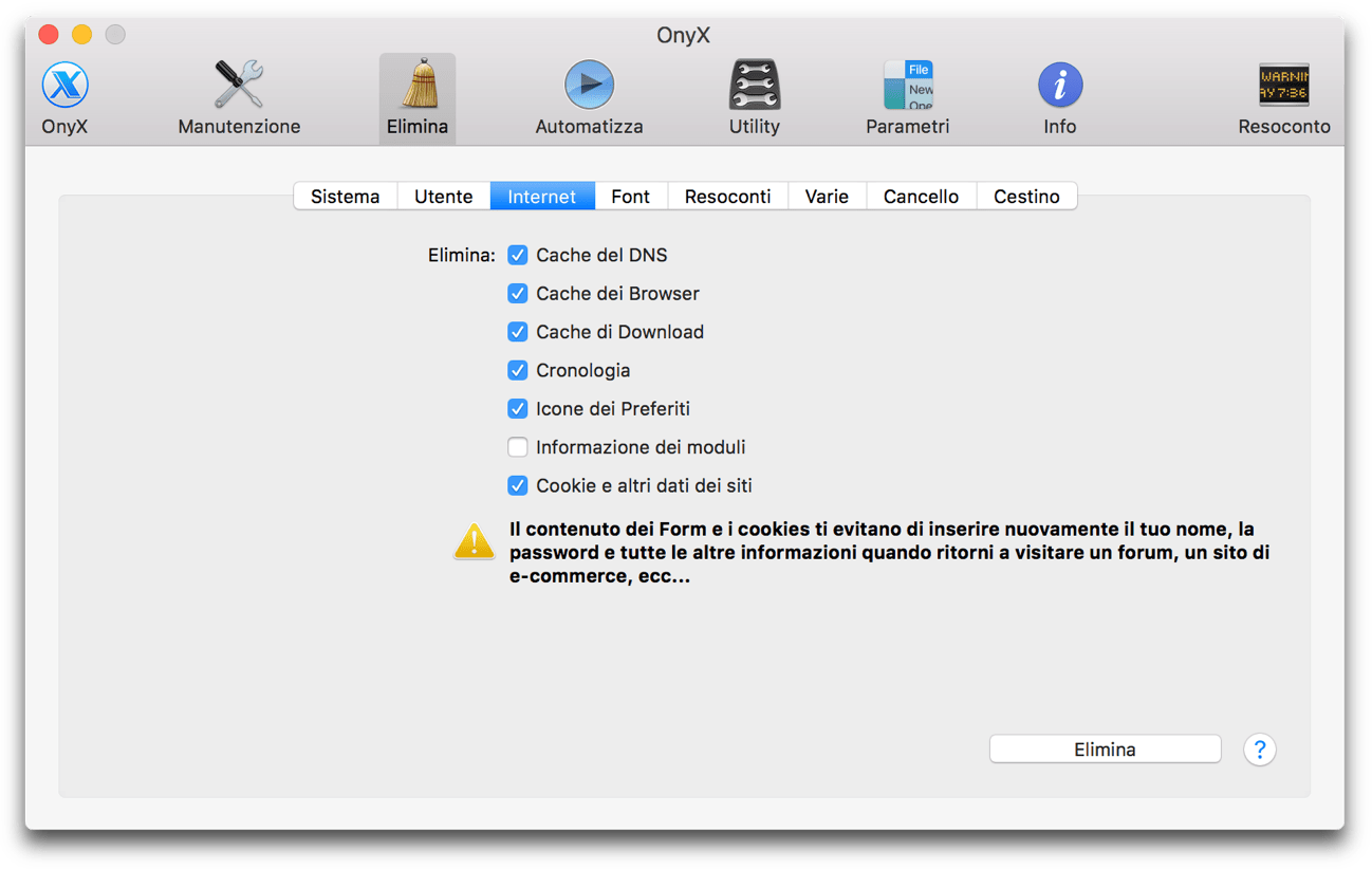 Disponibile OnyX 3.3.9 macOS High Sierra Edition (freeware) SPIDERMAC