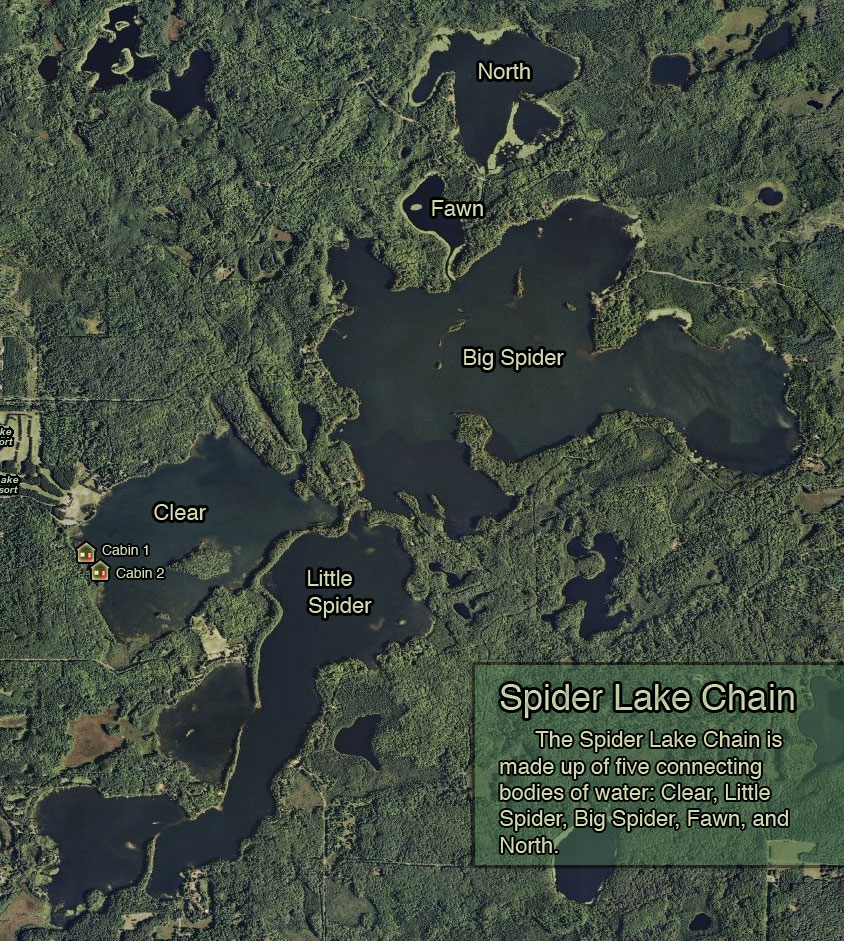 Spider Lake Cabin Vacation Rentals Hayward, Wisconsin