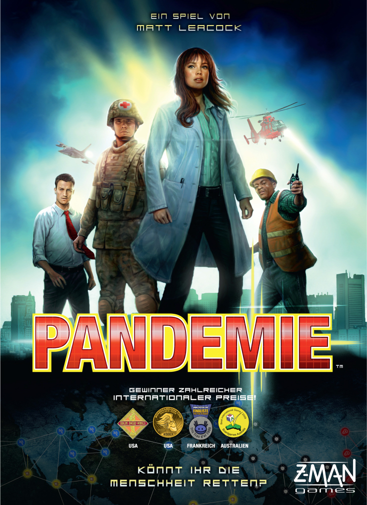 Pandemie, Spiel, Anleitung und Bewertung auf Alle Brettspiele bei
