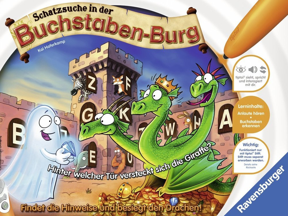 Schatzsuche in der BuchstabenBurg, Spiel, Anleitung und Bewertung auf