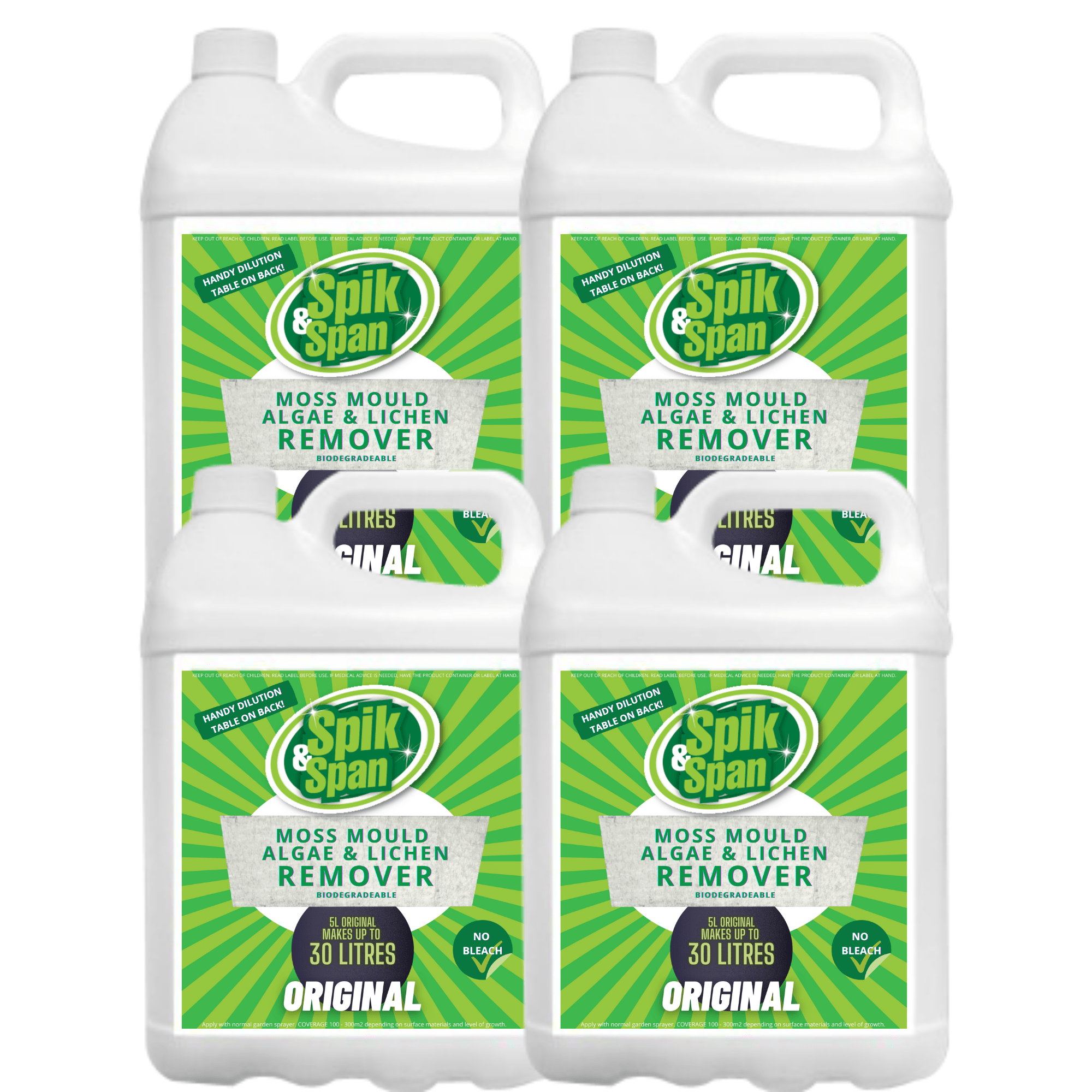 Spik and Span Moss Mould Nostoc Algae and Lichen Remover. Buy now!