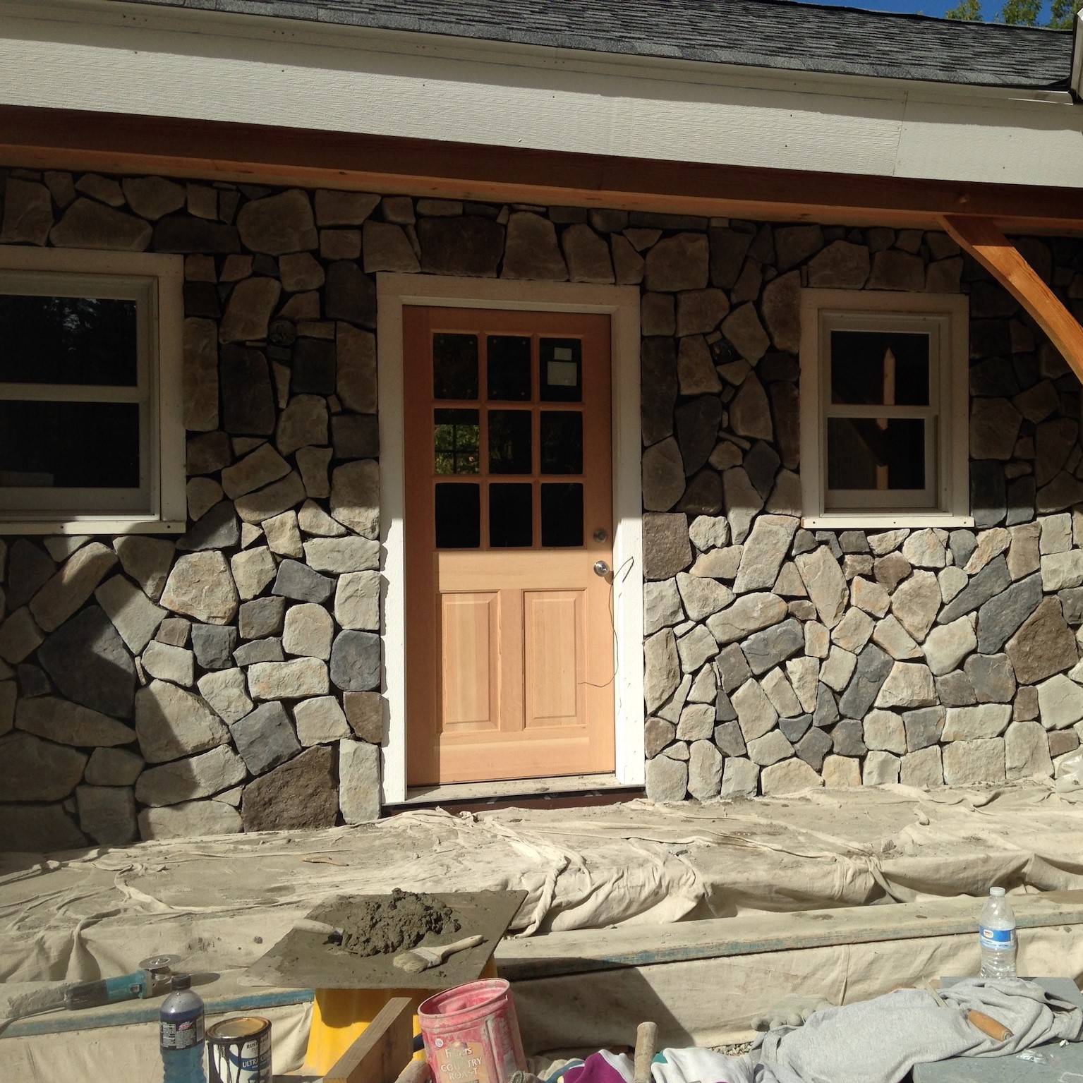 Stone Veneer Around Front Door