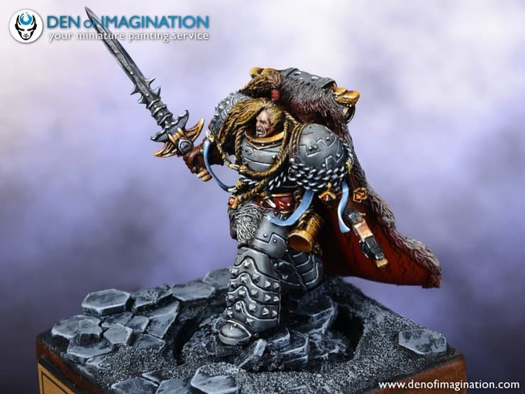 a Legend Custom Leman Russ Miniature Spikey Bits