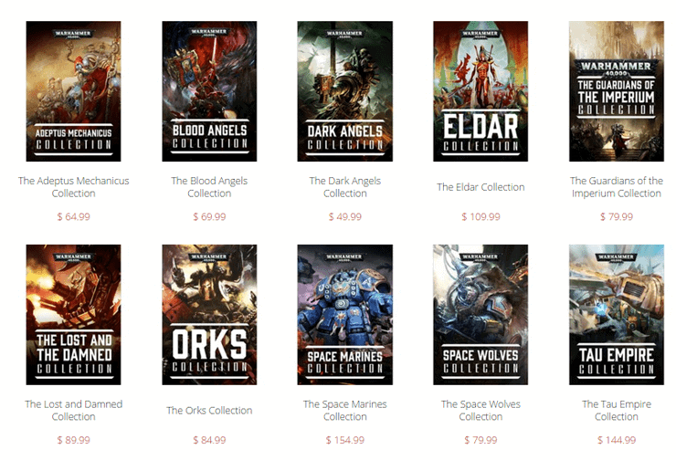 NEW BLACK LIBRARY 40k Codex Collections Save Up To 33!