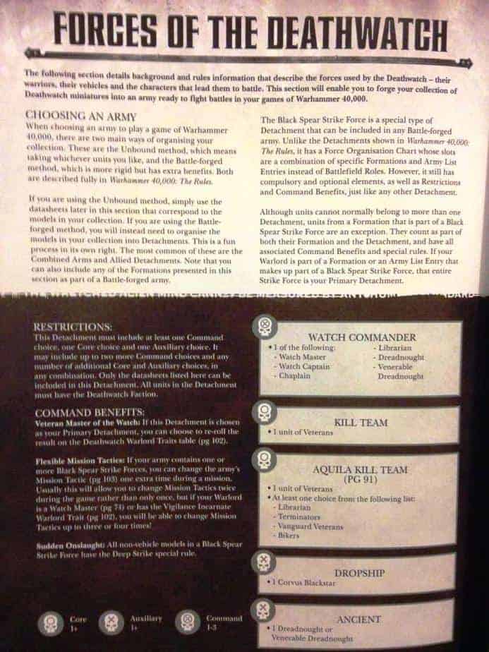 Deathwatch’s Decurion & Formations REVEALED
