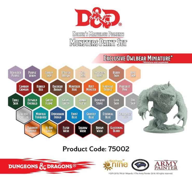 Army Painter D&D Paint Sets Shipping Soon!