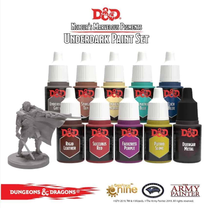 Official D&D Underdark Paints From The Army Painter