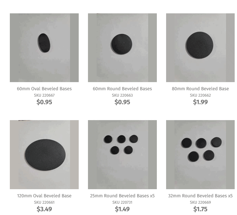 Warhammer 40k Base Size Reference Guide Updated!