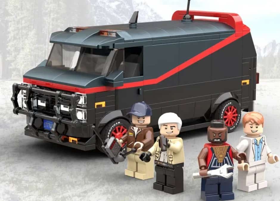 The ATeam Van LEGO Idea Kit Fully Supported!