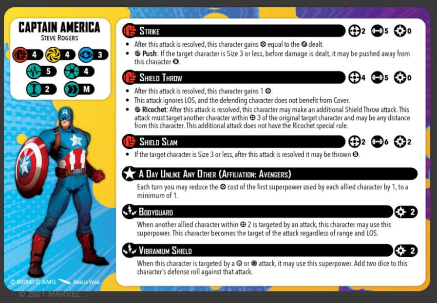 All the Marvel Crisis Protocol Character Card Updates