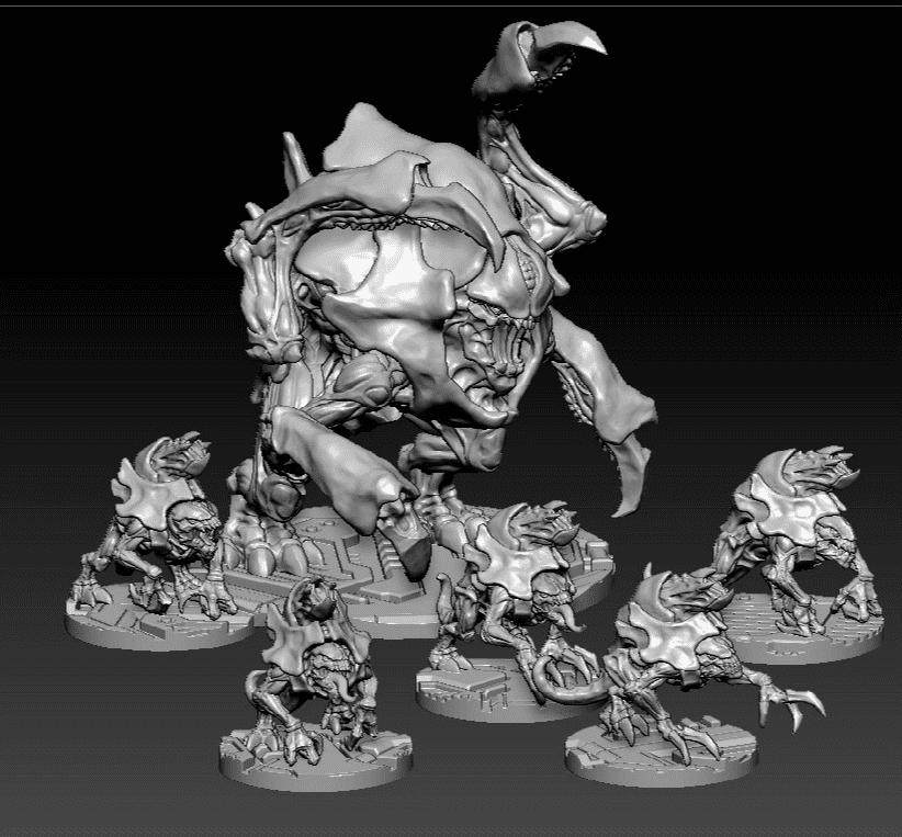 Puppetswar New Orks, Marines, & Nids 3d STL Files for June!