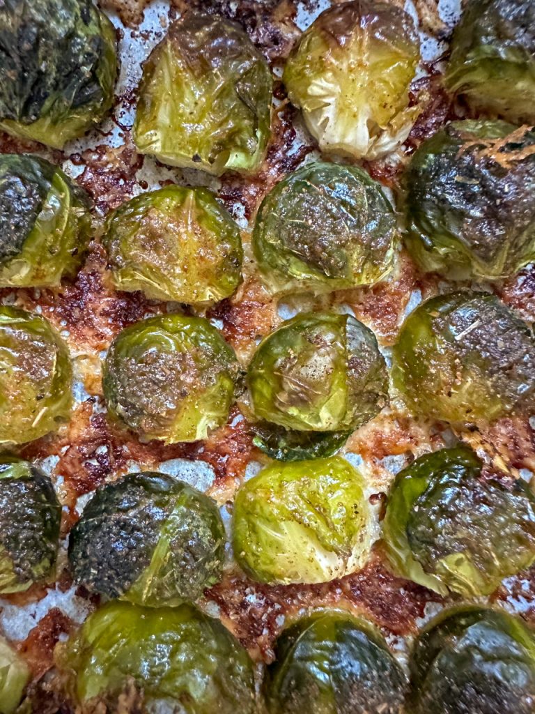 Parmesan Crusted Brussels Sprouts Roasted Brussels Sprouts