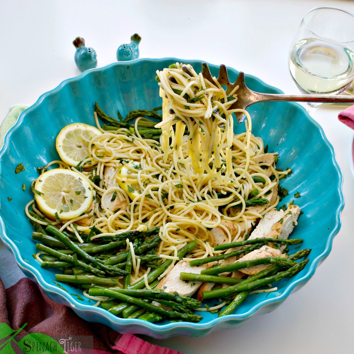 Asparagus Chicken Pasta Recipe with Gluten Free Pasta