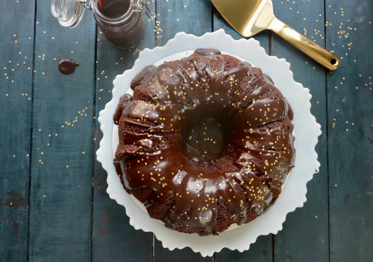 Keto Chocolate Ganache Bundt Cake Spinach Tiger